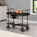 Aged Black Bar Cart J81136