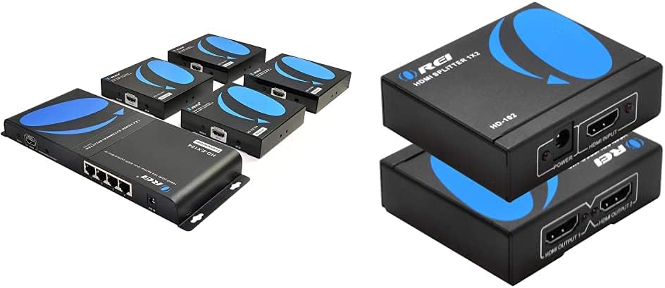 1x8 HDMI Extender Splitter Over Single Cable CAT5e/6/7 Full HD with IR Remote E436