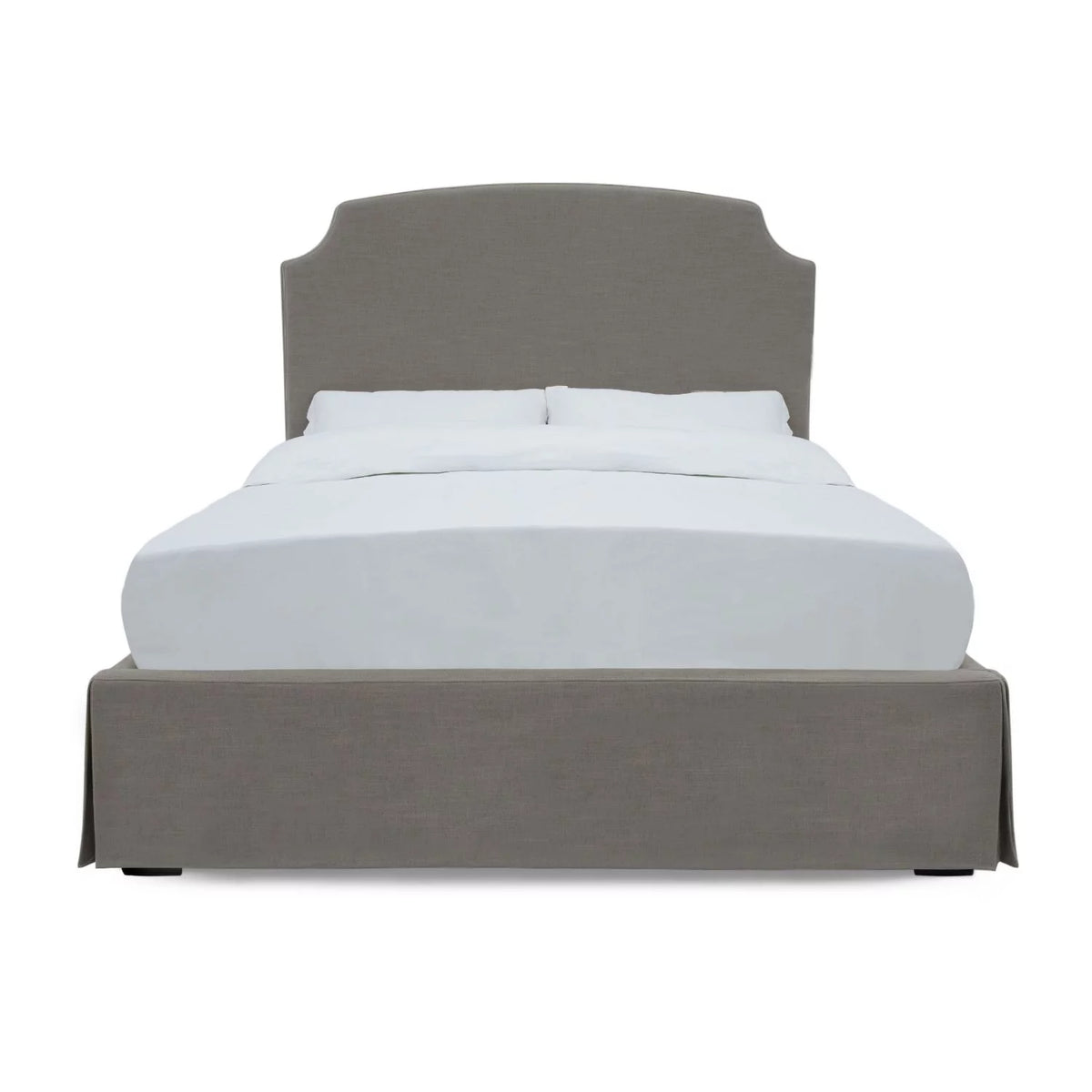 King Upholstered Skirted Storage Panel Bed K7541