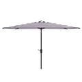 6.5 x 10 ft Rect Umbrella Black/White Y36792