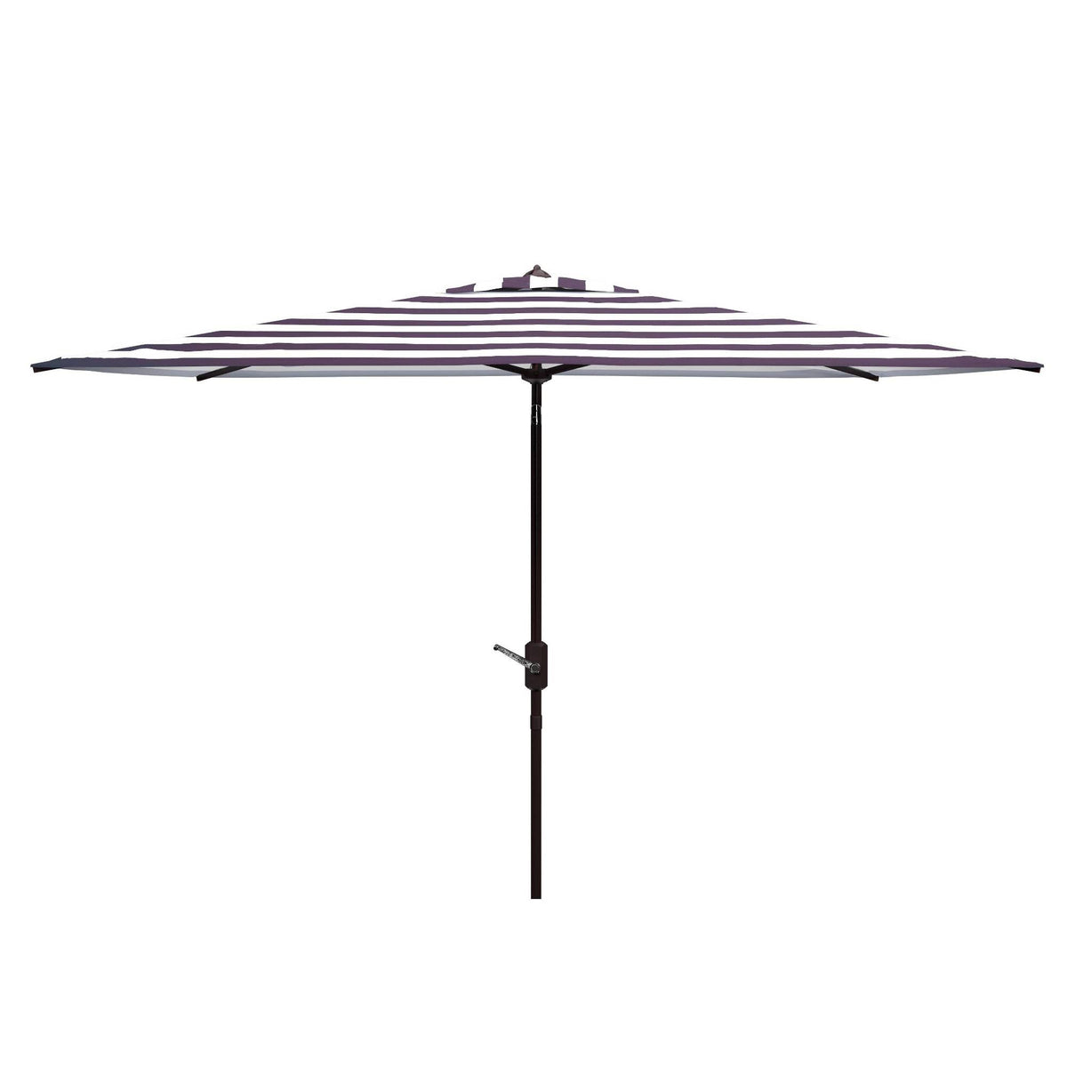 6.5 x 10 ft Rect Umbrella Black/White Y36792
