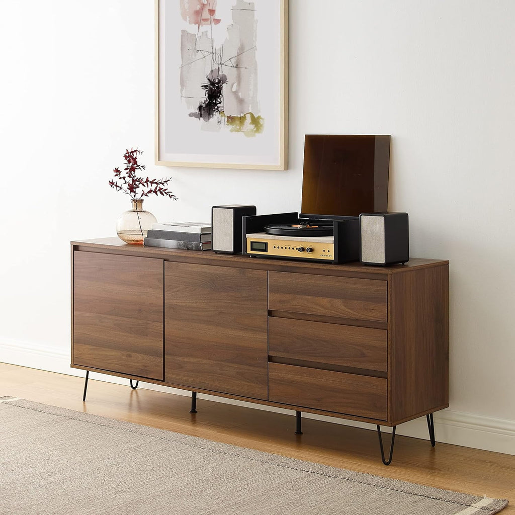 Brown Oak Record Storage Sideboard A55968