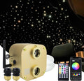 20W Dual-Head Fiber Optic Light with Music Activated RGBW Control H640