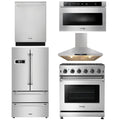 30 Propane Gas Range, Range Hood, Microwave, Refrigerator, Dishwasher I714