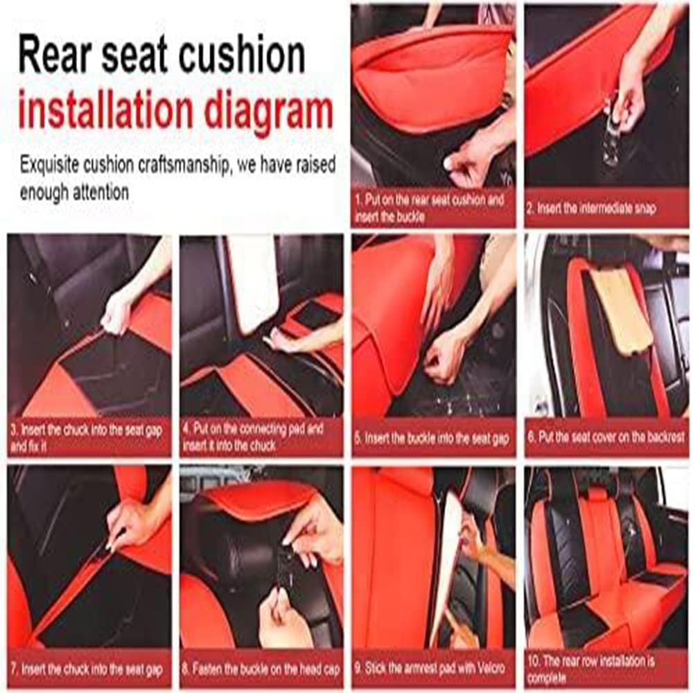 Car Seat Covers 5-Seat Black Beige I260