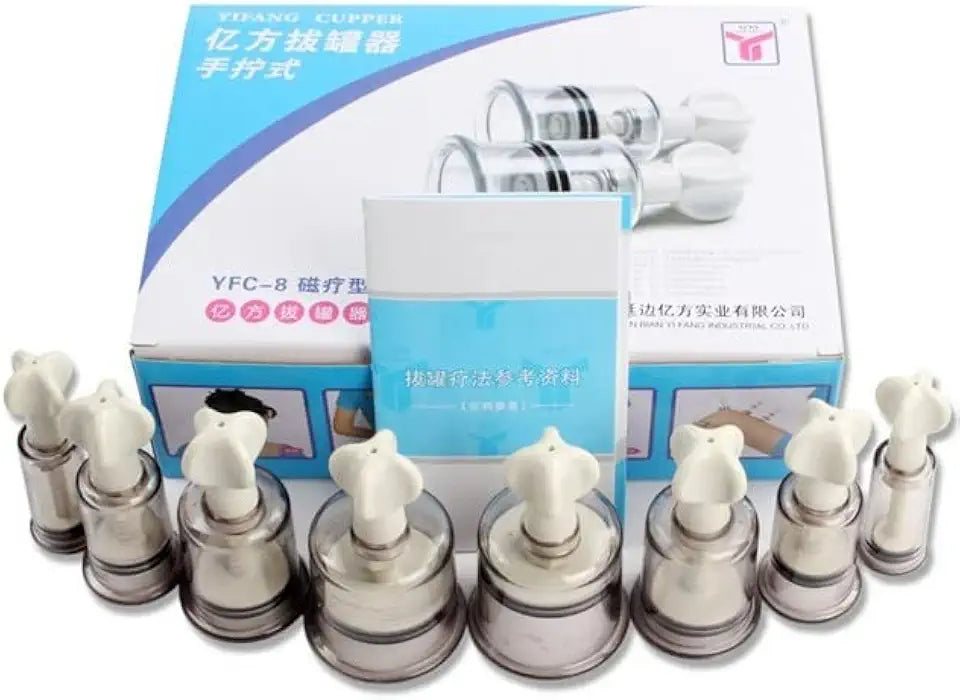 8 Pcs Breast Enlarge Nipple Sucker Vacuum Cupping Sex Toys V1980