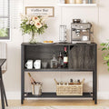 Gray Kitchen Sideboard with Adjustable Shelves P55919