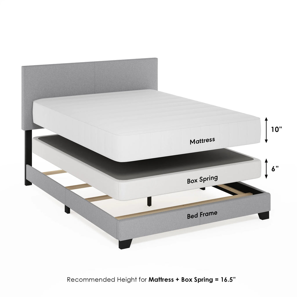 Black PU Leather Twin XL Upholstered Bed Frame M24118