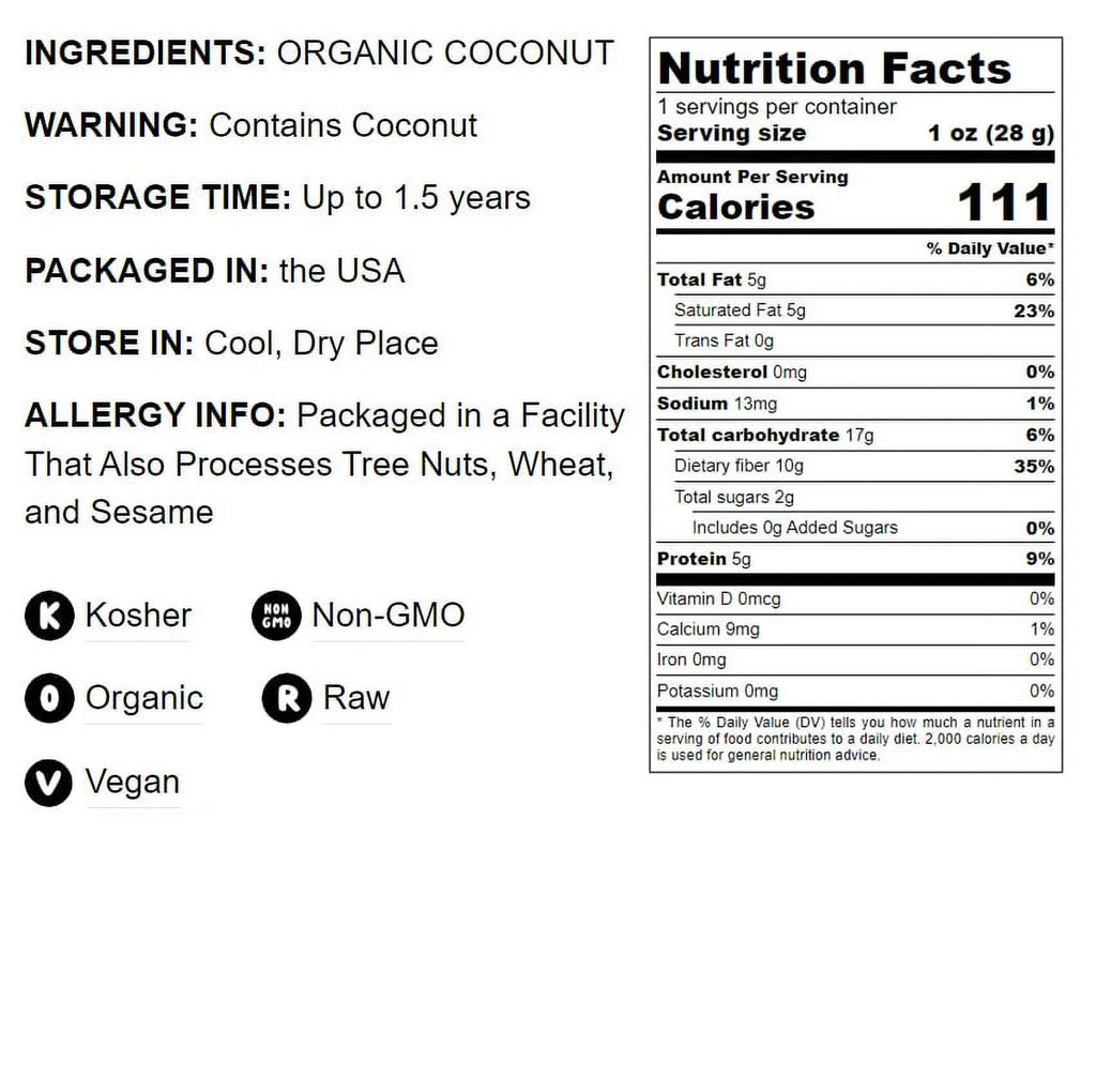 Organic Coconut Flour 12 Pounds C8667