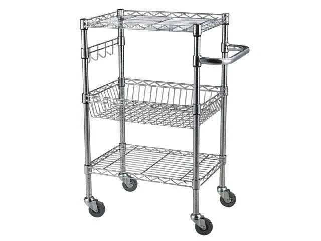 Bamboo Top Wire Cart I3332