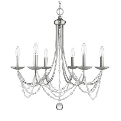 6 Light Candle Style Chandelier E472351