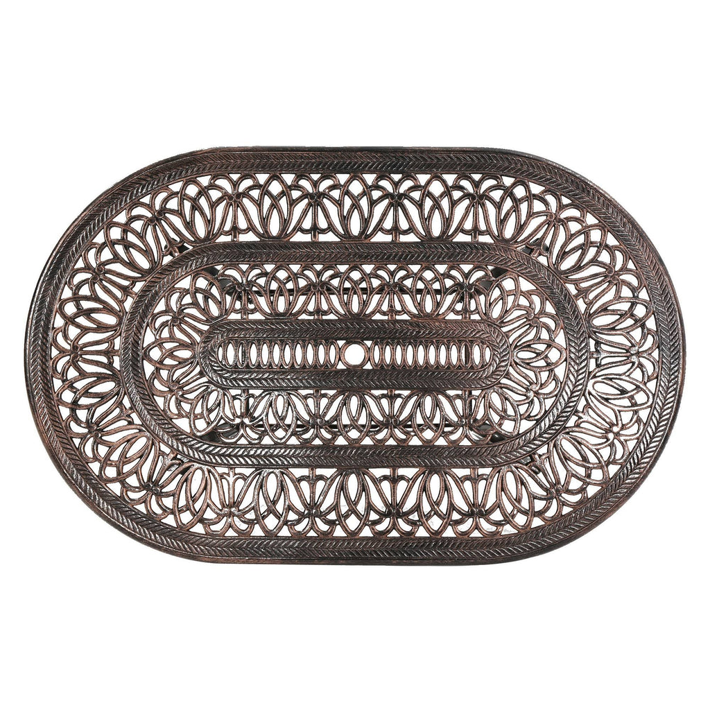 Oval Cast Aluminum Dining Table O271