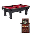 Billiard Table with Cue Rack and Dartboard Cabinet X1856