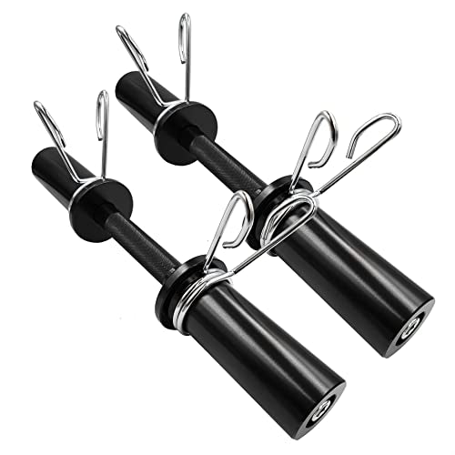 16" Olympic Dumbbell Handles, 150LBS Weight Capacity, 2 Pair Spring Collars Q5818