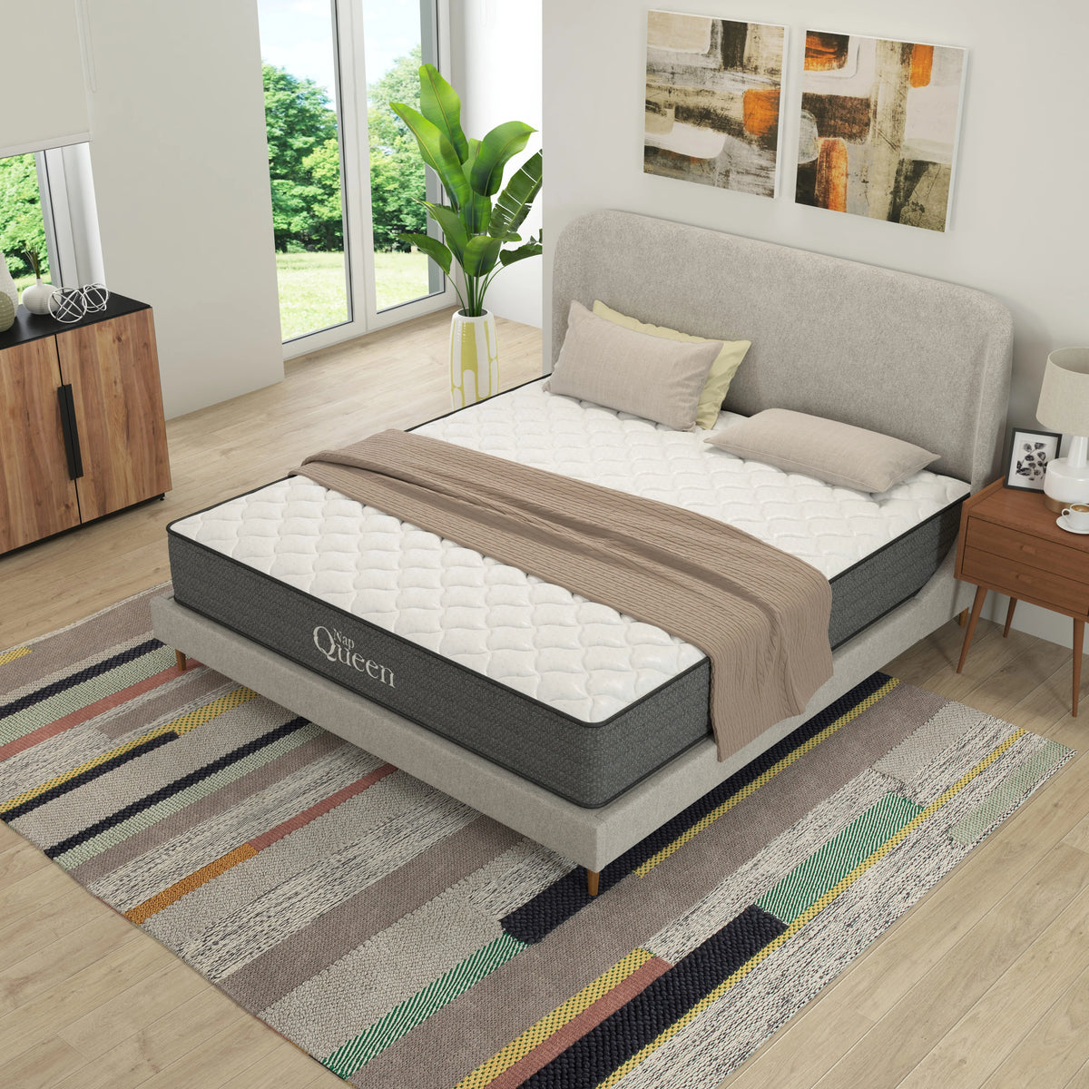 Twin XL Size Hybrid Memory Foam Pocket Spring Mattress I61169
