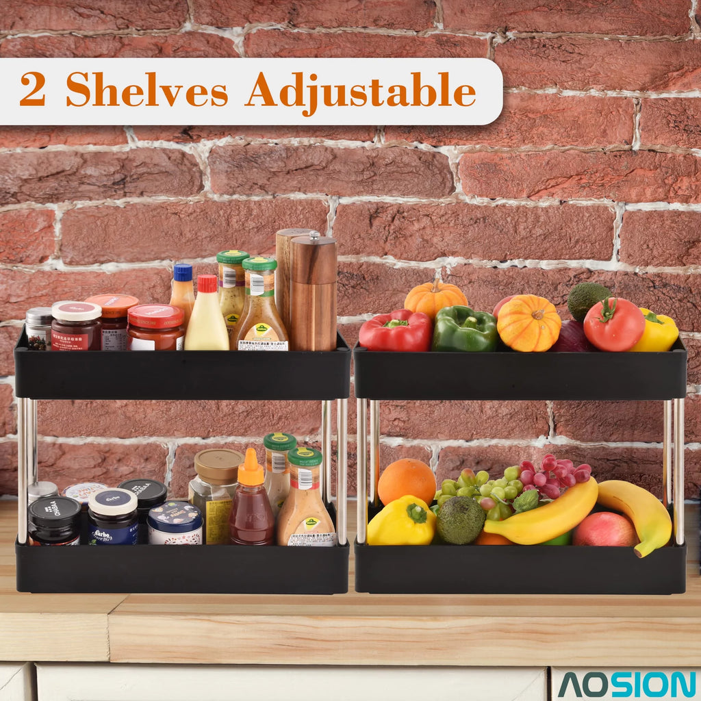 4-Tier Slim Rolling Storage Cart with Wheel Z18617