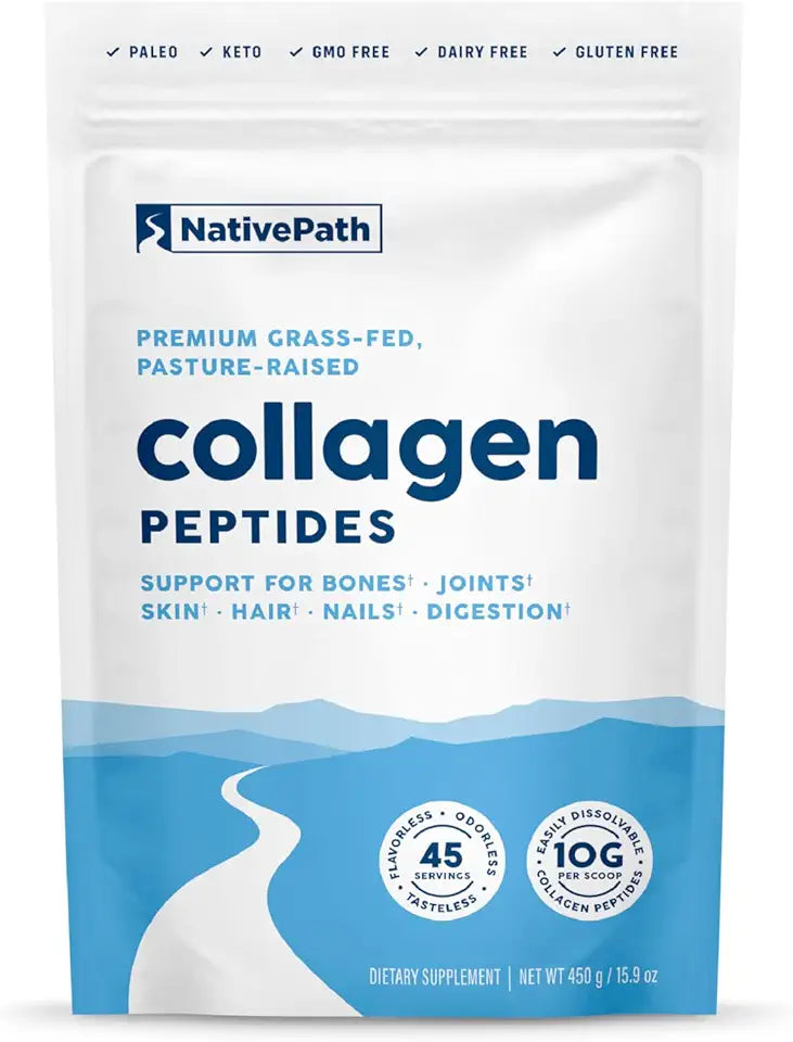 Hydrolyzed Type 1 & 3 Collagen Peptides Powder 15.9 oz U71544
