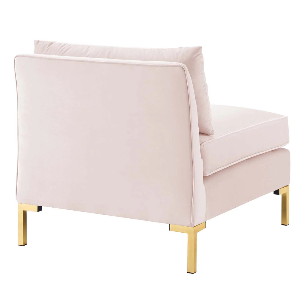 Pink Performance Velvet Sofa V7462