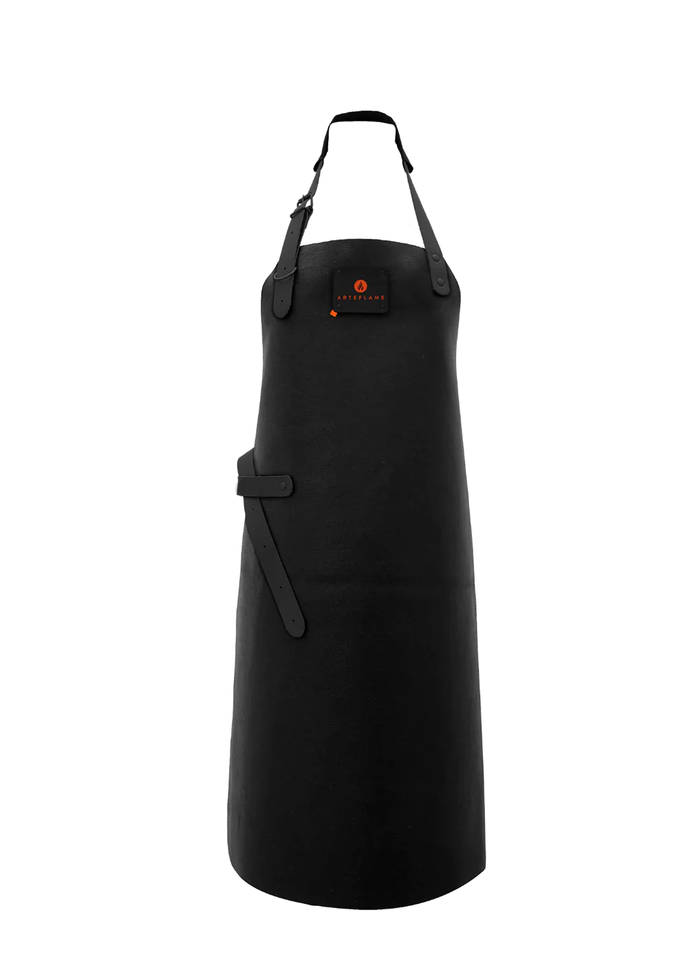 Black Leather Grill Apron X23090