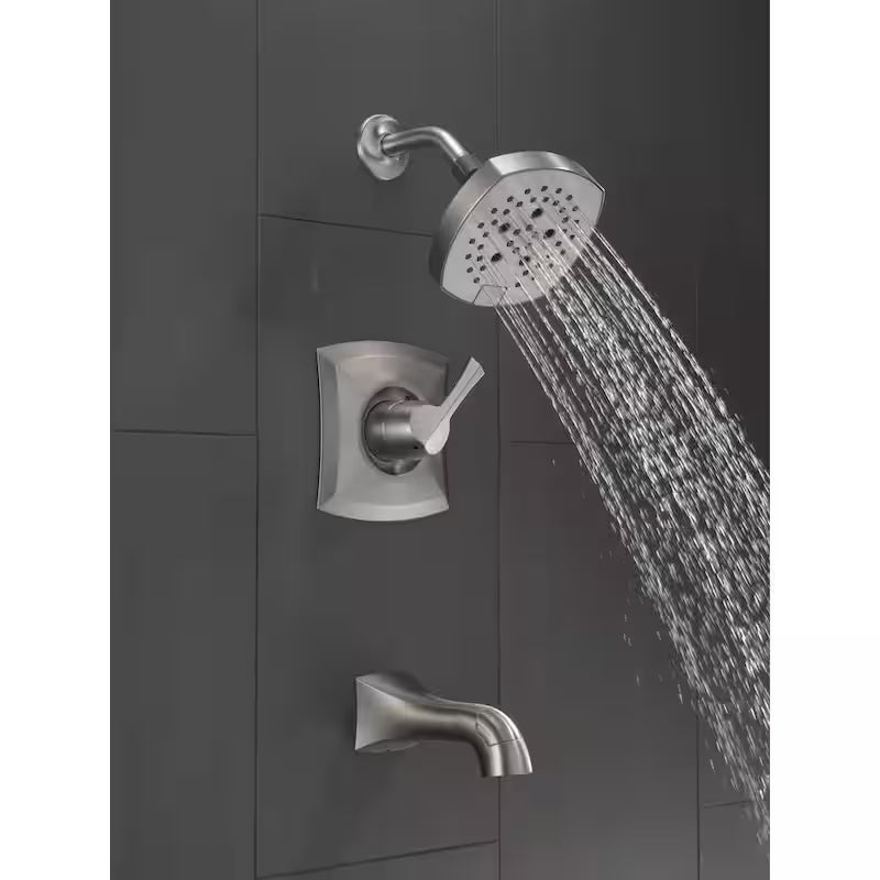 Single-Handle 5-Spray Tub and Shower Faucet Brushed Nickel T4422