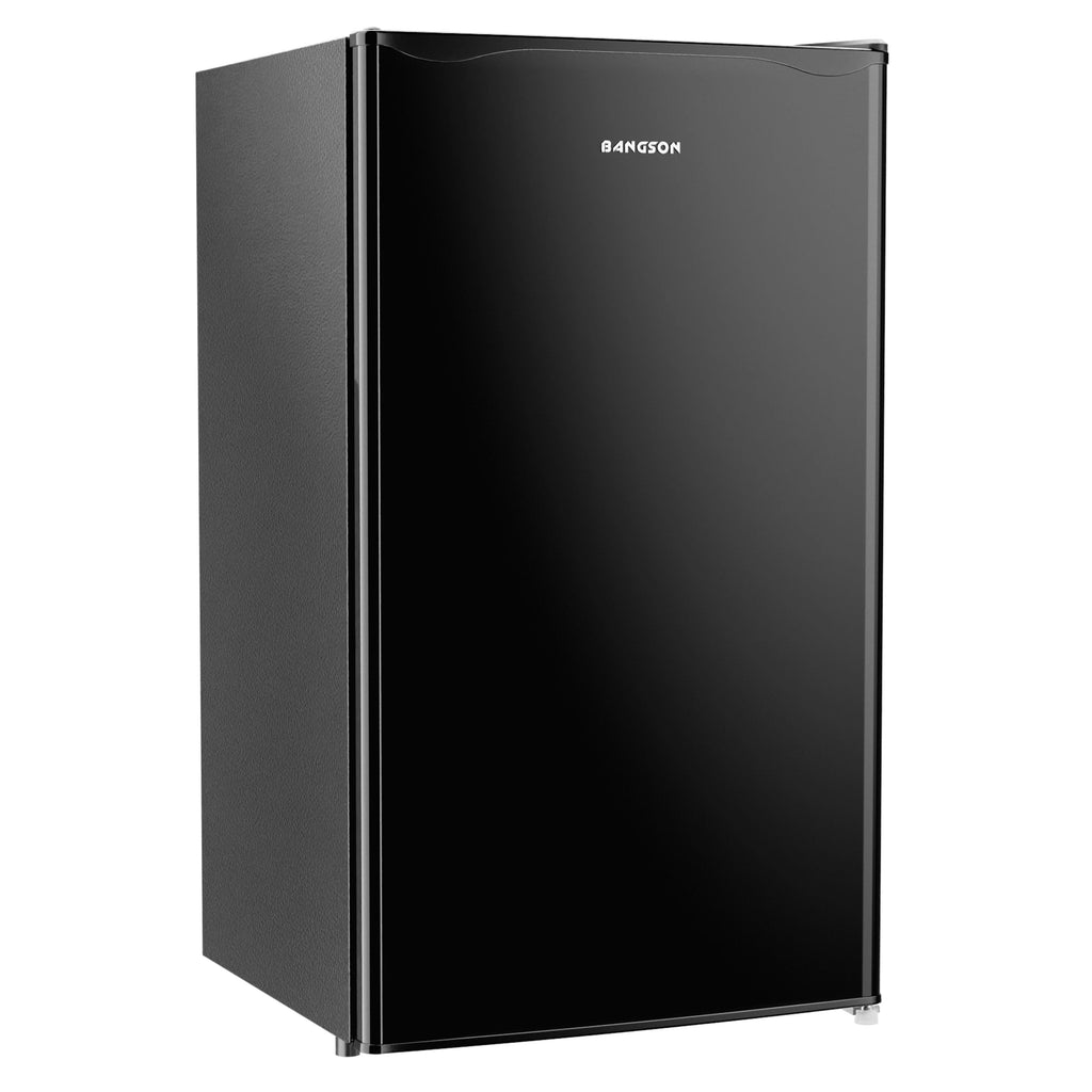 Compact Fridge with Freezer, 3.2 cu.ft., 5 Adjustable Temperatures, Reversible Door, Silver L716