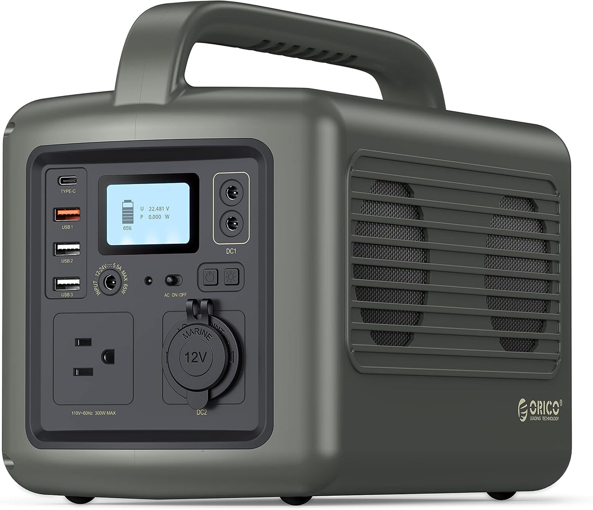 Portable Power Station 300W 427Wh Solar Generator A806559
