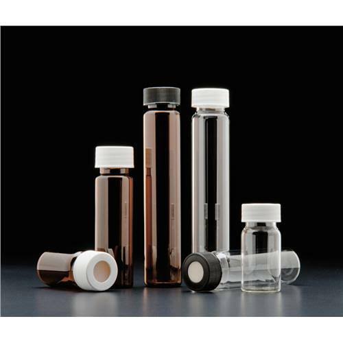 20ml Amber VOA Vial with White Polypropylene Closure A8338