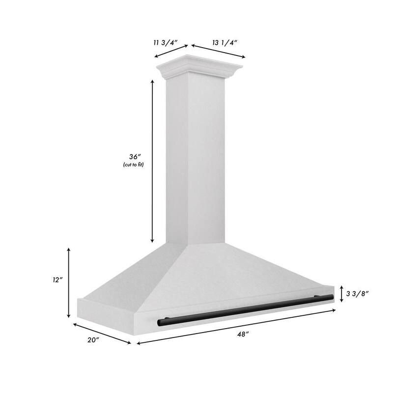 48 in. 400 CFM Ducted Wall Mount Range Hood O98365