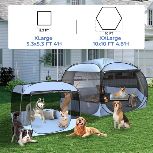 XLarge Popup Portable Dog House with Canopy Y99090