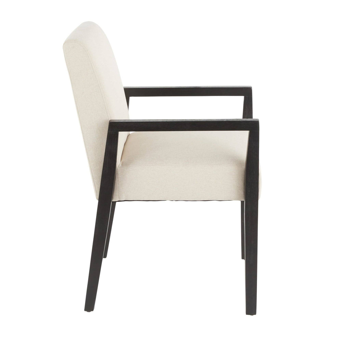 Crushed Brown Velvet White Washed Wood Dining Arm Chair Set of 2 K415