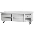 74" Four Drawer Stainless Steel Refrigerated Chef Base S59336