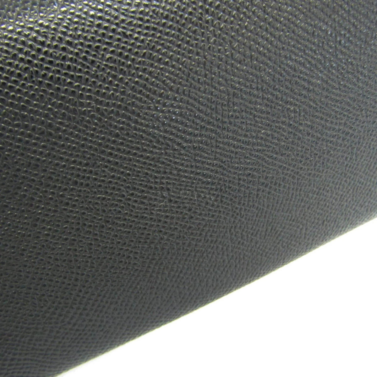 Pre-Owned Black Leather Long Wallet N46734