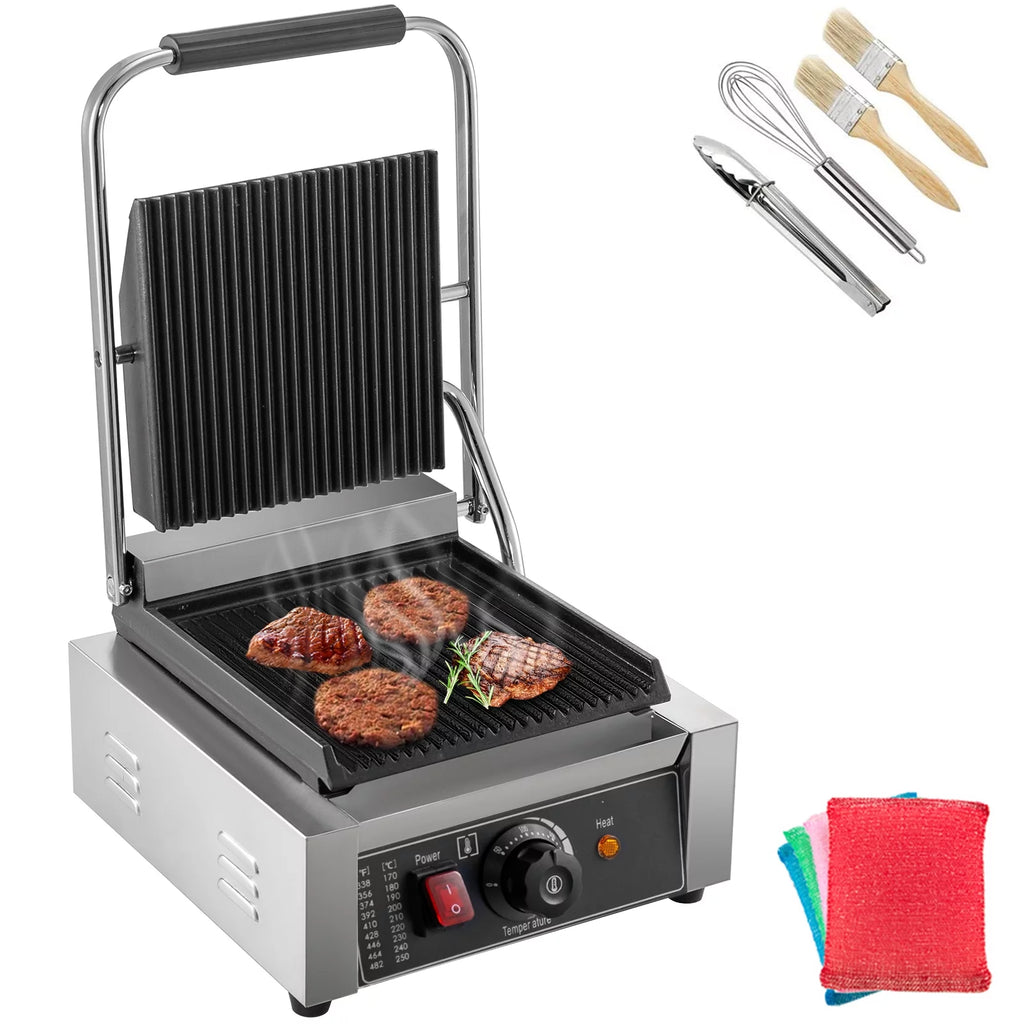 110V 1800W Electric Non-Stick Panini Maker J818