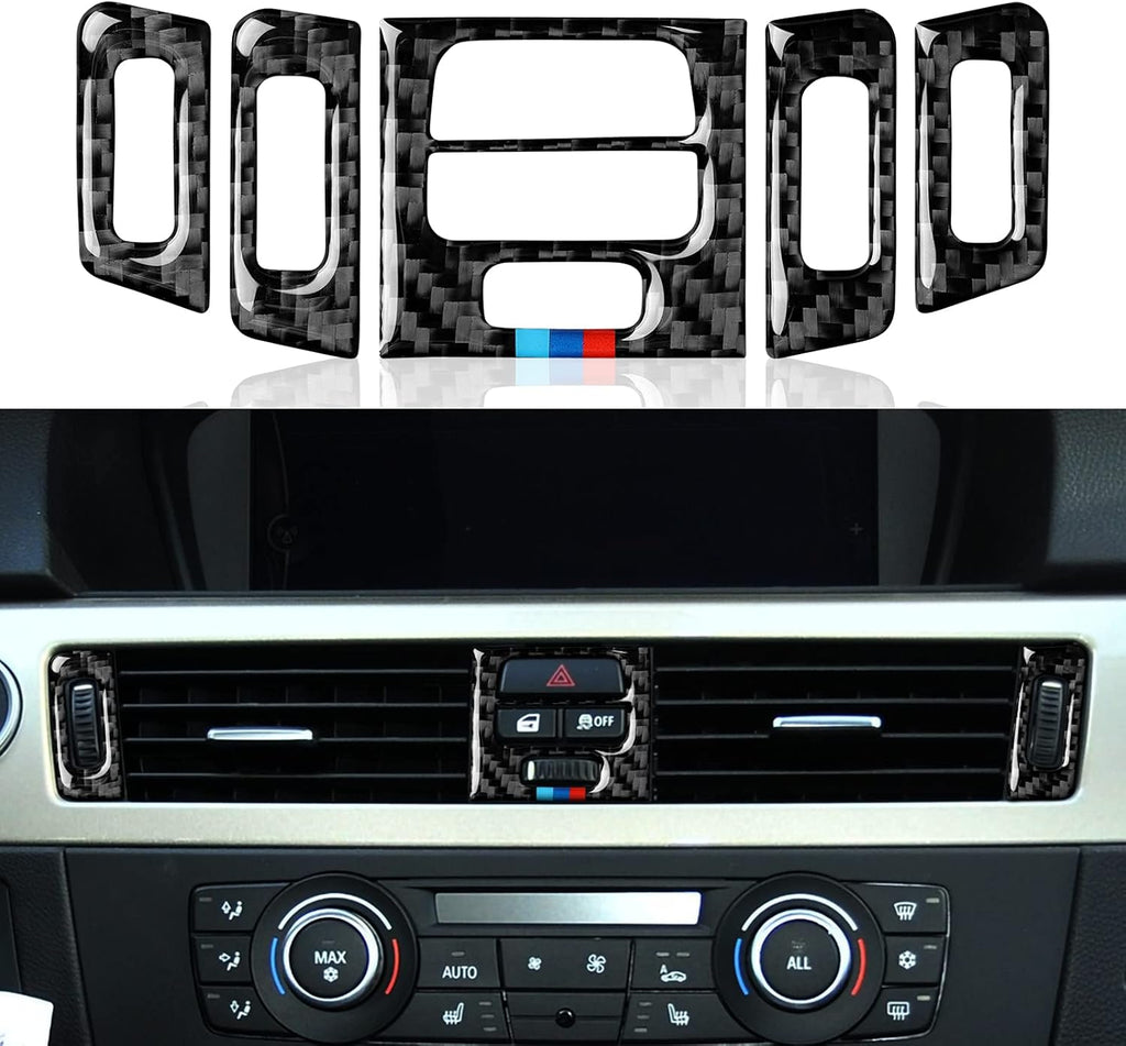 Carbon Fiber Gear Shift Panel Sticker Decal Trim Cover U119414