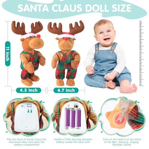 Animated Musical Plush Santa Claus Doll V77432