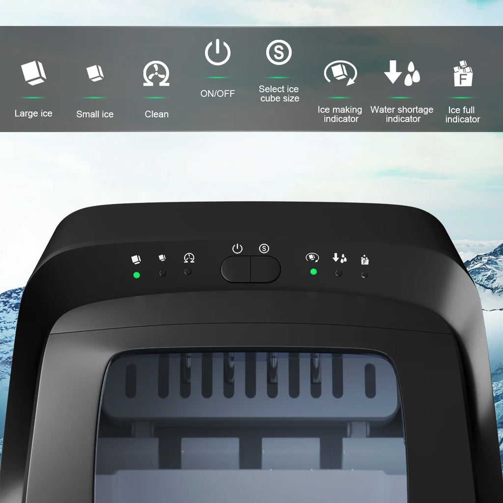 Stainless Steel Countertop Ice Maker with Scoop P485