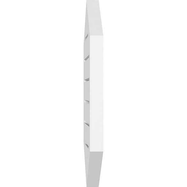 Vertical Peaked Surface Mount PVC Gable Vent F38558