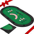 Poker Table with Cup Holder for 8 Players Green Felt Z70767
