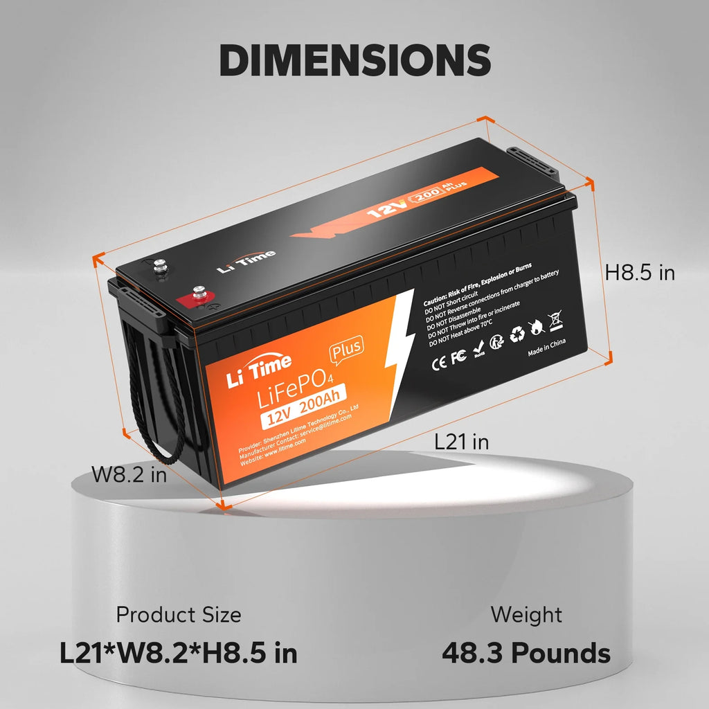 12V 200Ah Lithium LiFePO4 Battery V187189