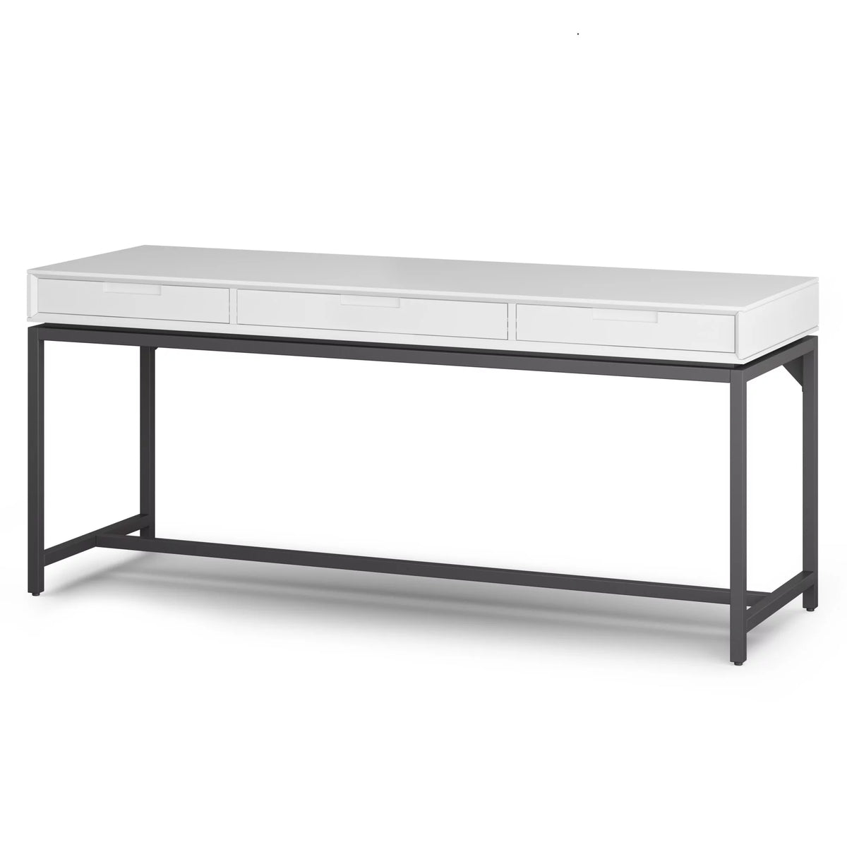 Solid Wood 72 in. W Desk with Keyboard Tray P873783