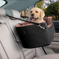 Dog Car Seat, Elevated Pet Bed with Clip-On Leash B79360