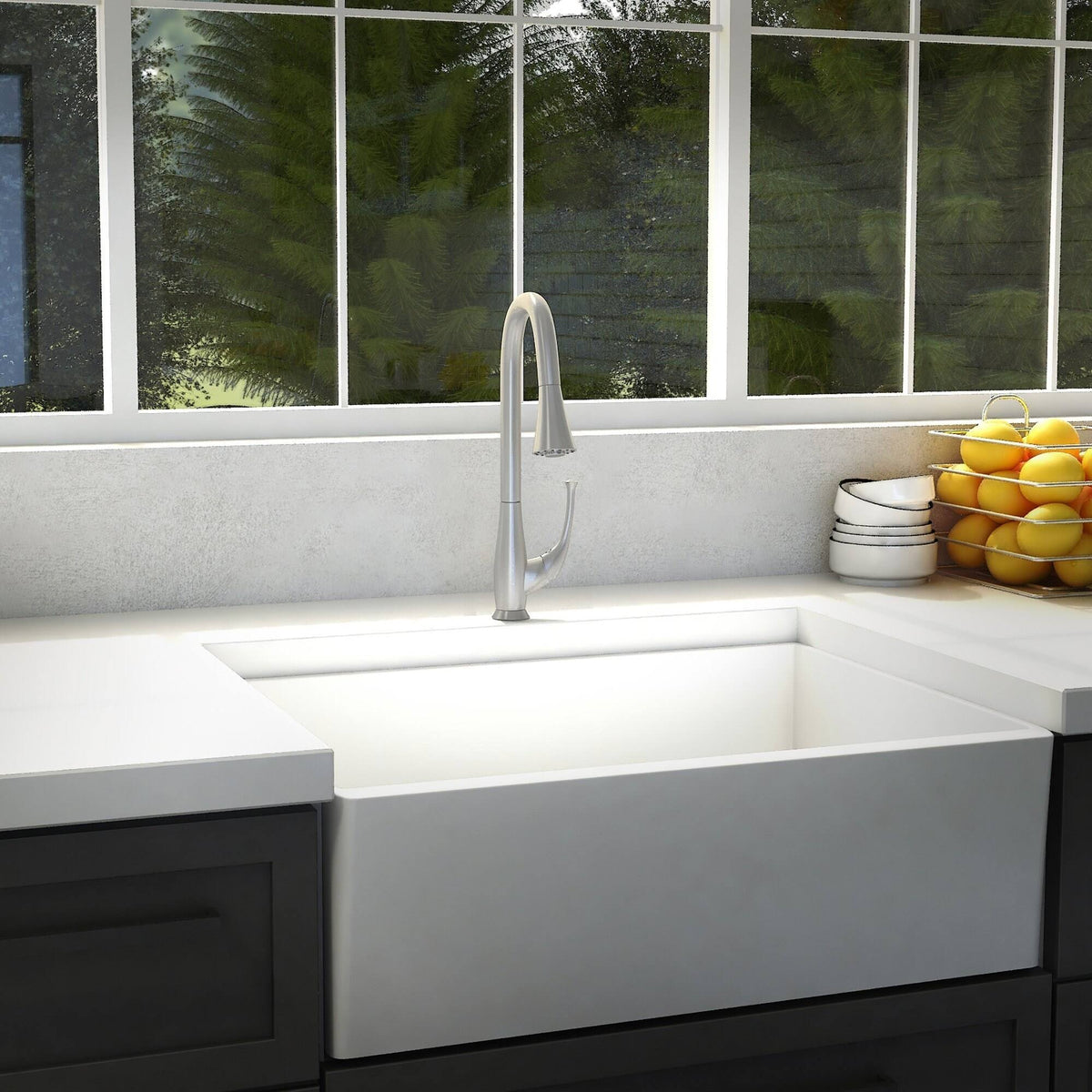 Brushed Nickel Kitchen Faucet V149