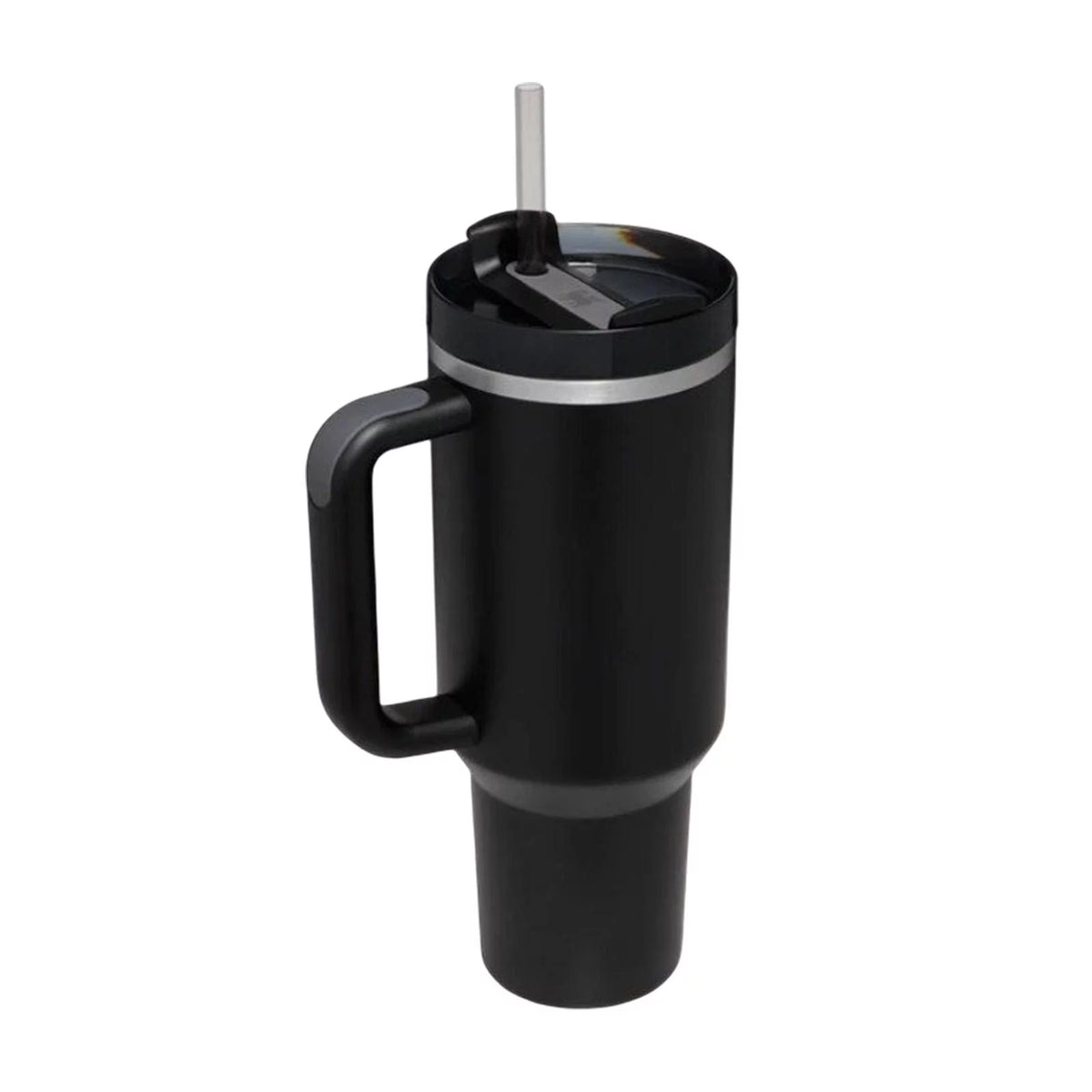40oz Tumbler with Handle Lid and Straw D39364
