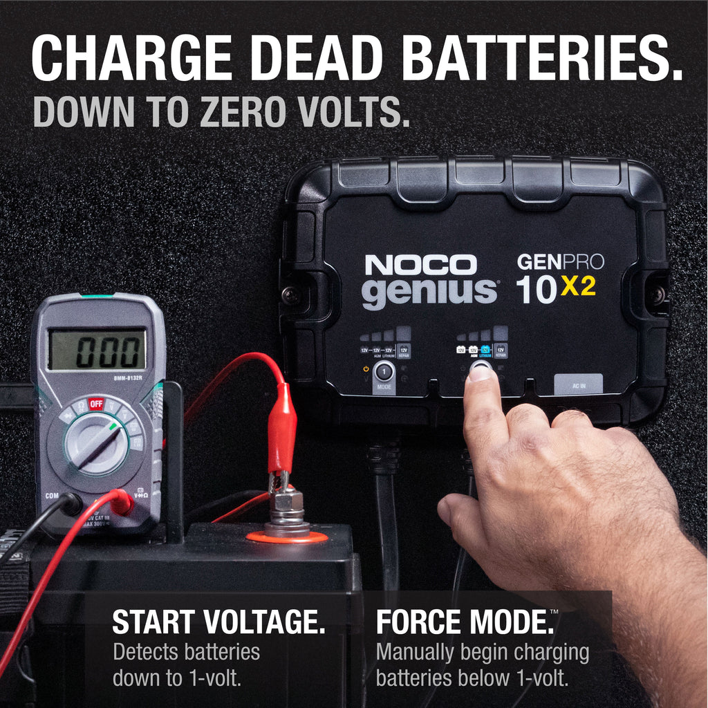 2-Bank 20A 12V Onboard Battery Charger U221