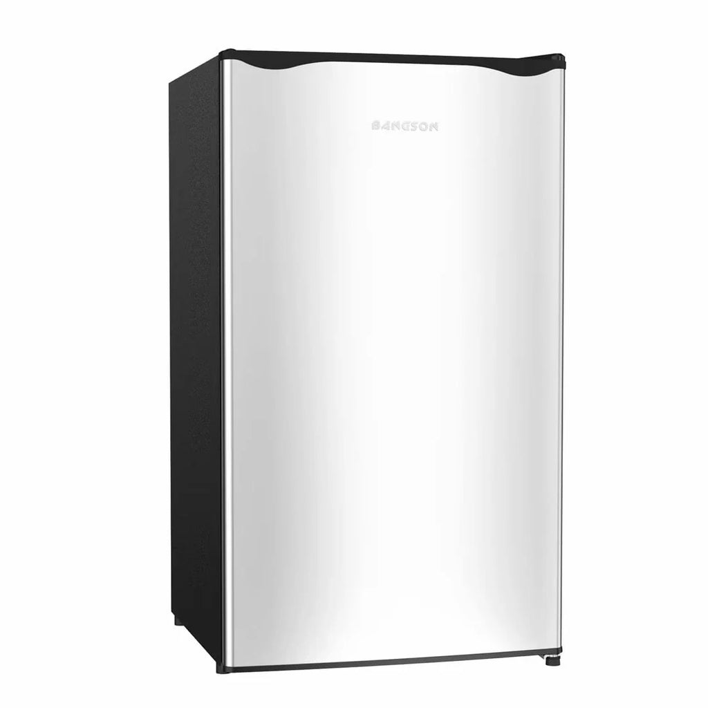 Compact Fridge with Freezer, 3.2 cu.ft., 5 Adjustable Temperatures, Reversible Door, Silver L716