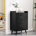White 4 Drawer Wood Dresser E54961