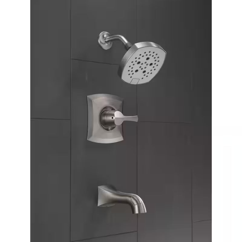 Single-Handle 5-Spray Tub and Shower Faucet Brushed Nickel T4422