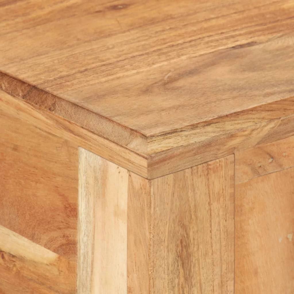 Reclaimed Wood Writing Desk with 2 Storage Drawers E96508