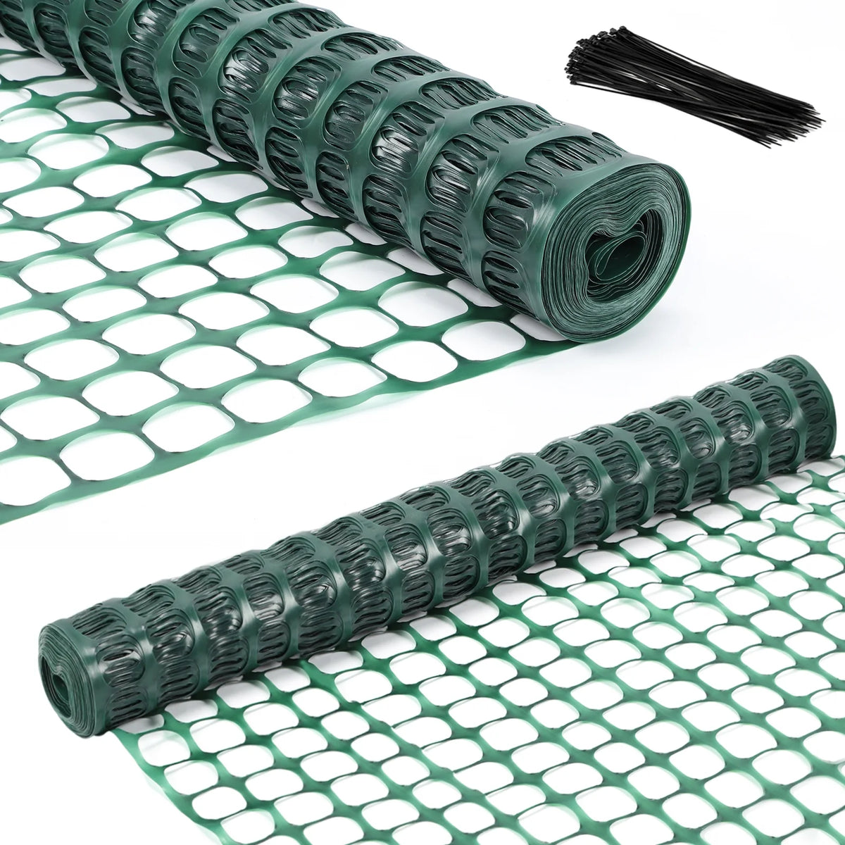 Green 4x100' Plastic Fencing Roll E3681
