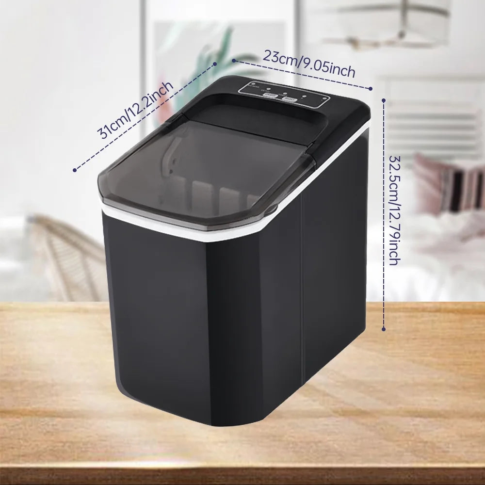 Countertop Ice Maker 26lbs Self-Cleaning Ice Machine with Basket V6555
